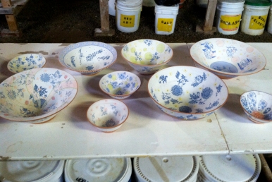 'shed bowls pre-glaze